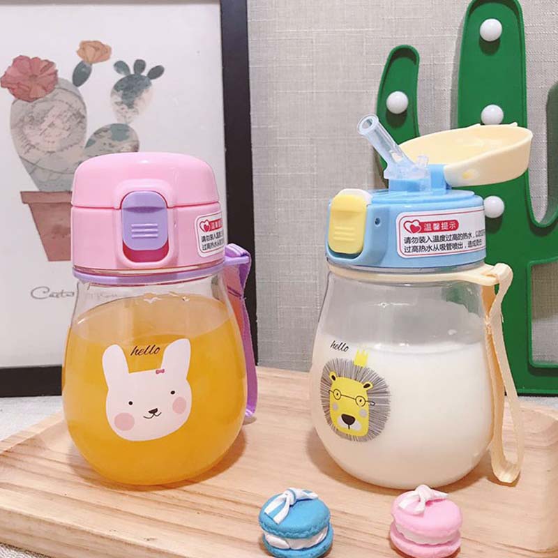 350ml Baby Sippy Cup Straw Bottle